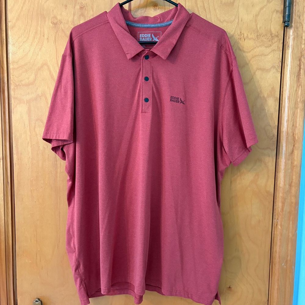 Eddie Bauer Men's XXL Red Polo NWOT
